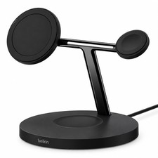 Belkin BOOSTCHARGE PRO 3 in 1 Wireless Charging Stand with MagSafe - Black/new