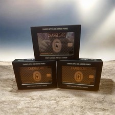 AquaVault ChargeCard Portable Wallet Phone Charger 2300mAh Bundle of 3 New