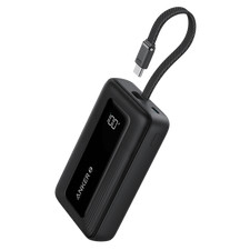 ANKER POWER BANK(20,000 MAH, BUILT-IN USB-C CABLE) - BLACK