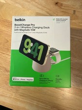 Belkin BoostCharge Pro 2-in-1 MagSafe 15W Charging Dock Apple Watch WIZ020 Sand