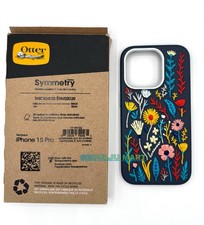 OtterBox Symmetry Cactus Leather iPhone 15 Pro Case MagSafe Enchanted Garden