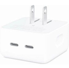 Genuine Apple 35W Dual USB-C Port Compact Power Adapter MNWM3AM/A A2571