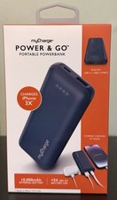 myCharge Power & Go 10000mAh Portable Charger Power Bank 2 USB Ports New