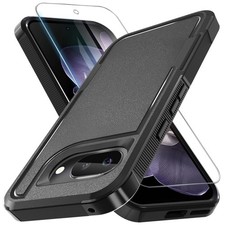For Google Pixel 9A Case Shockproof Phone Cover Armor Defender +Tempered Glass