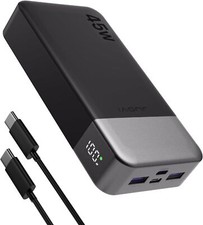 Power Bank 20000mAh 45W Charging Portable External Battery Backup For Cell Phone