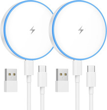 Magsafe Charger 2 Pack Magnetic Wireless Charger Fast Charging Pad