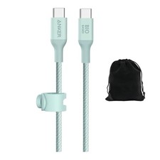 ANKER 544 BIO-NYLON USB-C TO USB-C CABLE 10FT, ECO-FRIENDLY FAST - GREEN