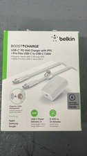 Belkin Boost Charge USB-C PD Wall Charger With PPS+ Pro Flex 30W USB-C Cable