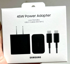 Samsung Charger 45W Adapter w/ USB-C Cable Super Fast Charging 2.0 New Original