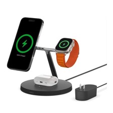 Belkin MagSafe 3-in-1 Wireless Charging Stand for Iphones and Airpods (Black)