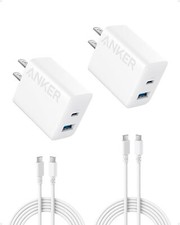 Anker iPhone 16 Charger, Anker USB C Charger Block, 2-Pack 20W Fast Wall Charger