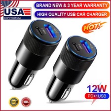 PD USB-C Fast Charging Car Charger Adapter For iPhone 14 13 12 11 Samsung
