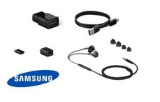 Samsung Accessories Bundle Galaxy S8 S9 Note 8 OEM Charger Headphone Adapter Set
