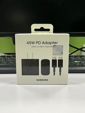 NEW SAMSUNG GALAXY 45 WATTS USB-C SUPER FAST CHARGING WALL CHARGER + CABLE