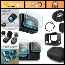 Screen Protector for GoPro Hero 13, Silicone Cover & Carrying Case Bundle