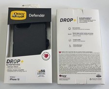 New OtterBox Defender Series Case with Holster Case For iPhone 15 Black
