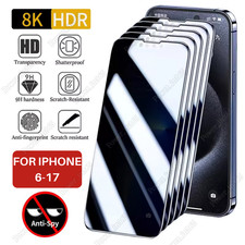Privacy Screen ProtectorTempered Glass Lot For i Phone 17 16 15 14 13 12 11 XR 8