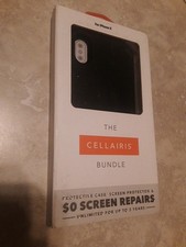 cellairis bundle iphone X black new PROTECTIVE CASE & SCREEN PROTECTOR