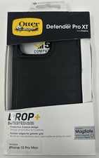 OtterBox Defender Pro XT Case MagSafe iPhone 15 Pro Max Black NIB F25