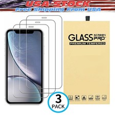 3X Tempered Glass Screen Protector For iPhone 18 17 16 15 14 13 12 11 Pro Max XR