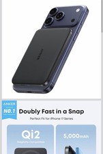 Anker Nano Power Bank, Ultra-Slim 5000mAh Magnetic Battery Pack, Qi2