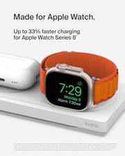 BELKIN BOOSTCHARGE PRO 15W 3-IN-1 WIRELESS MAGSAFE CHARGING PAD - WHITE