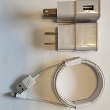 Phone Charger Bundle Cable + Wall Block 6FT Long iPhone Android Compatible