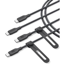 Anker 543 USB-C to USB-C Bio-Braided 240W 6 ft USB-IF Compliant Cable (2-Pack)