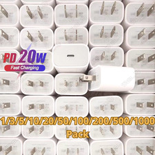 20W Fast Charger USB-C Power Adapter For iPhone 17 16 15 14 iPad Pro Android Lot