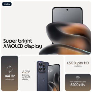 Motorola edge 70 fusion 17.2 cm (6.78″) Dual SIM Android 16.0 5G USB Type-C 12 GB 256 GB 7000 mAh Black