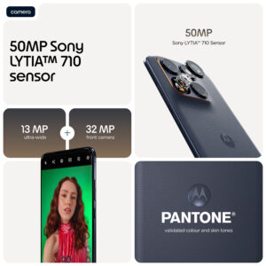 Motorola edge 70 fusion 17.2 cm (6.78″) Dual SIM Android 16.0 5G USB Type-C 12 GB 256 GB 7000 mAh Black