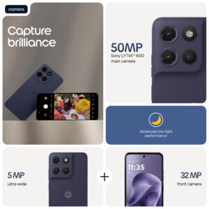 Motorola moto g17 17.1 cm (6.72″) Dual SIM Android 15 USB Type-C 4 GB 256 GB 5200 mAh Purple