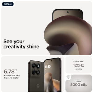 Motorola moto g77 17.3 cm (6.8″) Hybrid Dual SIM Android 16.0 5G USB Type-C 8 GB 512 GB 5200 mAh Black