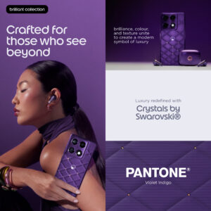 Motorola signature + Moto Bass Buds Plus 2 17.2 cm (6.78″) Dual SIM Android 16.0 5G USB Type-C 16 GB 512 GB 5200 mAh Violet